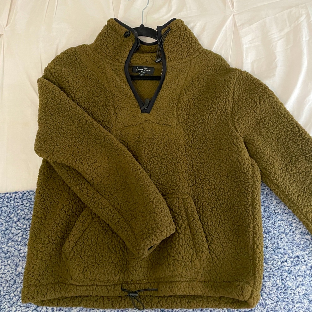 Olive Green Sherpa